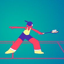 Badminton Animación. 2D Animation project by Rut Pedreño Criado - 05.16.2019