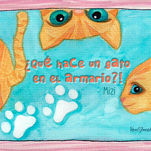  Mizi, ¿Qué hace un gato en el armario?!. Writing project by Vanessa Cabrera - 05.17.2019