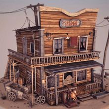 Welcome to the Saloon. 3D, 3D Animation, Film, Video, TV, Comic, and 3D Modeling project by Francisco Pando - 05.17.2015