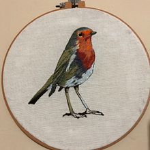 Mi Proyecto del curso: Pintar con hilo: técnicas de ilustración textil. Un proyecto de Bordado de Maricruz Valverde Vásquez - 17.01.2020