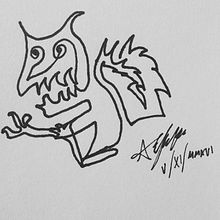 Los Inktobers intermitentes 2016 -2018 . Schițe și Desen de Raúl Ramírez Hernández - 05.18.2019