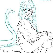 Nath-diseño de personaje. Un proyecto de Dibujo, Diseño, Diseño de personajes, Ilustración tradicional, Ilustración digital, Ilustración infantil e Ilustración vectorial de Hirra Al Andalus - 18.05.2019