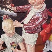 Serie de mujeres en porcelana. Fotografías de mercados de las pulgas, las mujeres de porcelana están reinterpretadas en plasticina.. Fine Arts, Traditional illustration, and Painting project by Jacinta Besa González - 05.19.2019