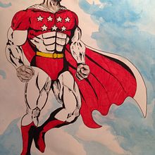 Capitan Madriz (Curso Anatomía de un superhéroe). Drawing project by Chechu Garrido - 05.21.2019
