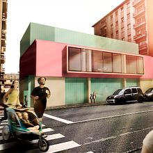 Escuela Infantil en Pola de Siero. Un progetto di 3D, Architettura e Interior design di Alejandro Mazuelas Kamiruaga - 02.05.2019