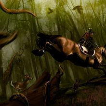 "Living Forest" - Concept art. Concept Art projeto de Javier Pérez - 20.03.2018