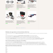 Herramientas Eléctricas Online Time Army. Web Design project by Jose Luis Torres Arevalo - 05.20.2019