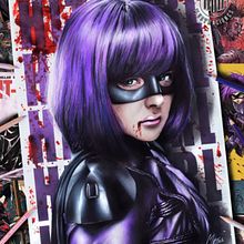 HIT GIRL - ilustraciòn en làpices de colores y aerògrafo.. Comic, Artistic Drawing, Portrait Drawing, and Realistic Drawing project by Mariano Mattos - 05.21.2019