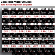 Carnicería Victor Aguirre, etiquetas, impresión , carteles . % Gali tarafından hazırlanan Tasarım, Ve Poster Tasarımı projesi - 03.02.2017