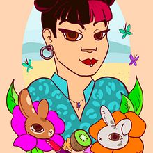 Karolaine Ein Projekt aus dem Bereich Bildende Künste, Skizzenentwurf, Comic, Zeichnung, Artistische Zeichnung, Porträtzeichnung, Design, Plakatdesign, Design von Figuren, Verlagsdesign, Grafikdesign, Traditionelle Illustration und Kinderillustration von Andrea Angelina - 29.04.2019