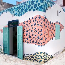 Intervención Mural en Assilah. Street Art, and Traditional illustration project by Pablo Salvaje - 05.22.2018