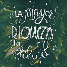 La salud. Un proyecto de Lettering de Felipe Ocaña - 22.05.2019