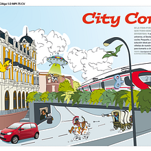 Skoda Citigo. Projekt z dziedziny Ilustracja c i frowa użytkownika Eduardo Samajon - 15.09.2012