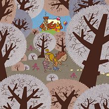 Hansel and Gretel. Fine Arts, Drawing, Traditional illustration, Digital Illustration, and Children's Illustration project by David Belmonte Calaforra - 05.10.2012