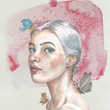 Chica mariposas. Un proyecto de Dibujo artístico de yonne - 23.05.2019
