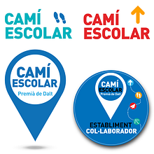 Proyecto Cami Escola. Br, ing, Identit, Poster Design, and Logo Design project by Georgina Coma - 05.24.2019