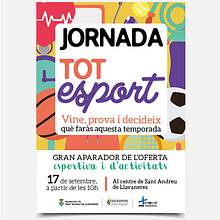 Cartel Jornada Tot Esport. Poster Design, Logo Design, Editorial Design, and Graphic Design project by Georgina Coma - 05.24.2019