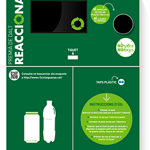 Diseño maquina reciclaje-rotulación. Poster Design, Logo Design, Editorial Design, and Graphic Design project by Georgina Coma - 05.24.2019