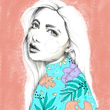 Mi Proyecto del curso: Retrato con lápiz, técnicas de color y Photoshop. Un proyecto de Arte urbano, Bocetado, Dibujo, Diseño e Ilustración tradicional de Ana Patané - 24.05.2019