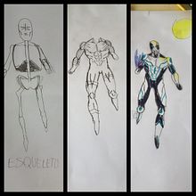Mi Propio Personaje: Capitán Celestial en su fase perfecta. Drawing project by Mathew Moreira Correa - 05.24.2019