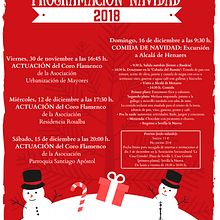 Programación Navidad para personas mayores - Sevilla la Nueva. Un proyecto de Diseño de carteles de ALEJANDRO GÁMIR PAZ - 20.12.2018