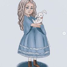 Alicia llorando. Un proyecto de Ilustración digital de Laura Comellas Martos - 28.12.2018
