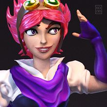 ROXANE - Zbrush - Concept Art. 3D, 3D Animation, Concept Art, 3D Character Design, and Video Games project by Cris Carvalho - 05.28.2019