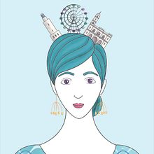 "Málaga vestida de feria". Projekt z dziedziny Ilustracja c i frowa użytkownika Isabel Umbría - 09.05.2019