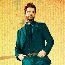 Jesse Custer. Preacher. Un proyecto de Cine, vídeo, televisión, Dibujo de Retrato, Ilustración tradicional, Ilustración digital y Lettering de María José Andúgar - 28.05.2019
