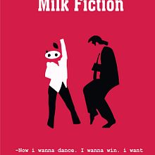 Cartel Milk Fiction. Un proyecto de Cine y Diseño de carteles de Carmen Caballero- Bonald Ruiz - 28.05.2019