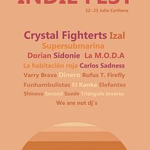 Cartel Indie Fest. Un proyecto de Diseño de carteles y Música de Carmen Caballero- Bonald Ruiz - 28.05.2019