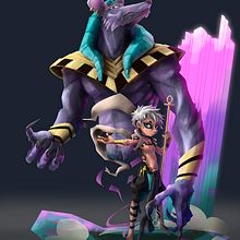 Anubis. Diseño de personajes.. Un proyecto de Concept Art, Diseño de personajes y Videojuegos de Ricardo Hortigüela - 28.05.2019