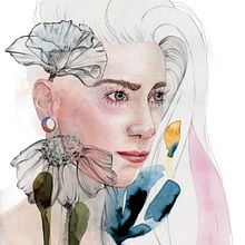 Sonia. Mi Proyecto del curso. Retrato ilustrado en acuarela. Un proyecto de  de Carla Rodera - 30.05.2019