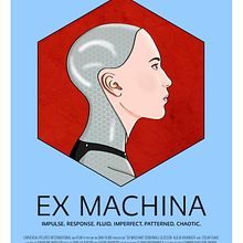 Ex machina. Film, Film, Video, TV, Creativit, Design, Poster Design, Graphic Design, and Traditional illustration project by Irene Moya López - 05.30.2019