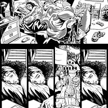 LA BORINQUEÑA - Ricanstruction (B&N). Comic, Concept Art, Drawing, Pencil Drawing, Artistic Drawing, Realistic Drawing, Character Design, Graphic Design, Digital Illustration, Advertising, Stor, board, Stor, and telling project by Pablo Alcalde - 05.30.2019