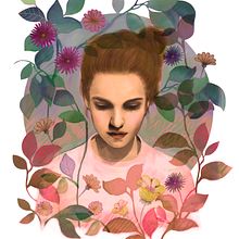 Naturaleza femenina . Pencil Drawing, Artistic Drawing, Portrait Drawing, Traditional illustration, and Digital Illustration project by Alicia Poveda - 05.31.2019