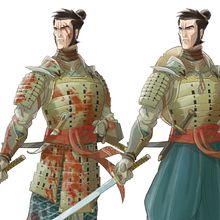 Samurai Concept. Un proyecto de Diseño de personajes e Ilustración tradicional de David Rendo - 31.05.2019