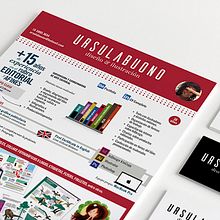 CV infográfico. Projekt z dziedziny Grafika ed, torska, Projektowanie graficzne, Trad, c, jna ilustracja, Ilustracja c, frowa, Ilustracje dla dzieci i Infografika użytkownika Úrsula Aurelia Buono - 01.01.2018