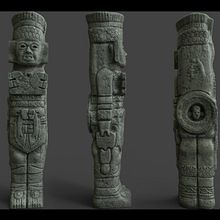 Atlante Tula 3D. Projekt z dziedziny 3D i  Modelowanie 3D użytkownika Jovany Cárdenas - 17.11.2018