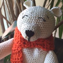 Mi Proyecto del curso: Amigurumi. Oso polar  Ein Projekt aus dem Bereich Design von Figuren, Handwerk, Spielzeugdesign und Kreativität von LittleSoul México - 24.12.2019
