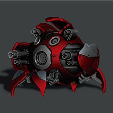 Hard-surface Spiderbot. Design de personagens 3D projeto de Sebastian Parra Aragon - 03.06.2019