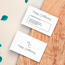 Imagen corporativa María Castropol, diseño de moda sostenible. Un projet de Br et ing et identité de Borja Castropol - 04.06.2019