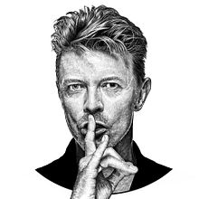 Bowie. Un proyecto de Bellas Artes, Dibujo de Retrato, Dibujo realista e Ilustración digital de Pako Martinez - 04.06.2019