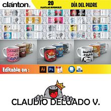 Tazones Día del Padre. Projekt z dziedziny Komiks, Design, Projektowanie postaci i Projektowanie graficzne użytkownika Claudio Delgado - 04.06.2019