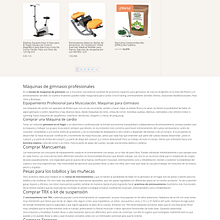 Maquinaria de Gimansio. Web Design project by Jose Luis Torres Arevalo - 06.05.2019