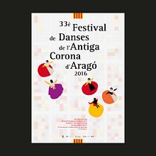 33 Festival de Danses Antiga Corona d'Aragó 2016. Poster Design project by Roger Pla Ramos - 03.14.2016