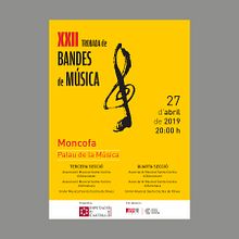 XXII Trobada de Bandes de Música 2019. Un progetto di Design di poster  di Roger Pla Ramos - 08.01.2019