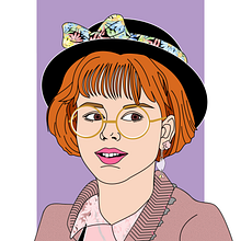 Andie Walsh | Pretty in Pink . Traditional illustration, Digital Illustration, and Vector Illustration project by Miss Sarie Stein - 11.09.2018