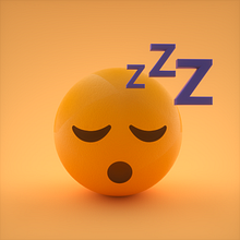Emoji Sleeping  Ein Projekt aus dem Bereich 3D, Design von 3-D-Figuren, Traditionelle Illustration und 3-D-Modellierung von Fernando Mejia Mahecha - 22.05.2019