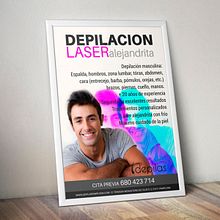 Cartel Depilas. Graphic Design, and Photo Retouching project by Tanya - 06.10.2019